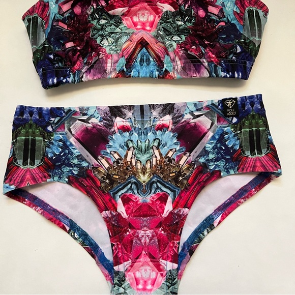 Pole Addict, hipster pole dance bottoms, in crystallized-small - Picture 4 of 4